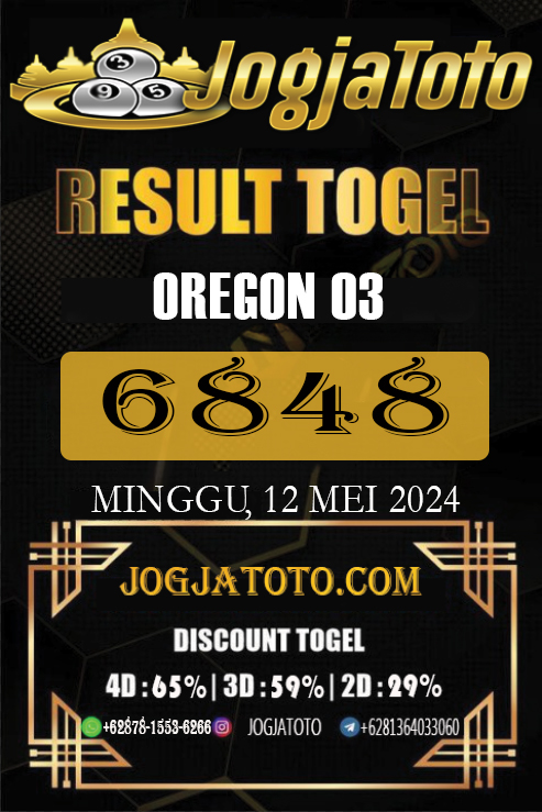 RESULT TOGEL 12 MEI 2024 JOGJATOTO.

⭐️OREGON 03⭐️
⭐️6848⭐️

DI COBA HOKI NYA BERSAMA JOGJATOTO Link :https:/linkr.bio/jogjatotologin

#JOGJATOTO #resulttogel #togelonline #hasilresultjogjatoto #togelonline #RESULTTOGEL #angkatogel #CHONBURIPOOLS