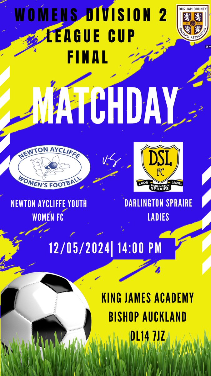 'Newton Aycliffe's youth women are making history! Six years in the making, and now they're in their first-ever cup final. Time to go out there and make it count! 💪🏆 #NewtonAycliffe #CupFinal #HistoryMakers'