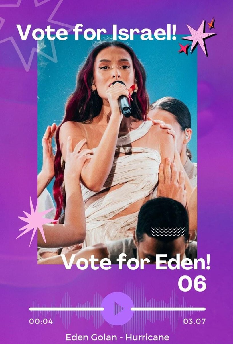 Choose your fighter:

#IStandWithEdenGolan
#EdenGolan 
#Eurovision2024 #EUROVISION #Israel12Points 
#Bringthemback