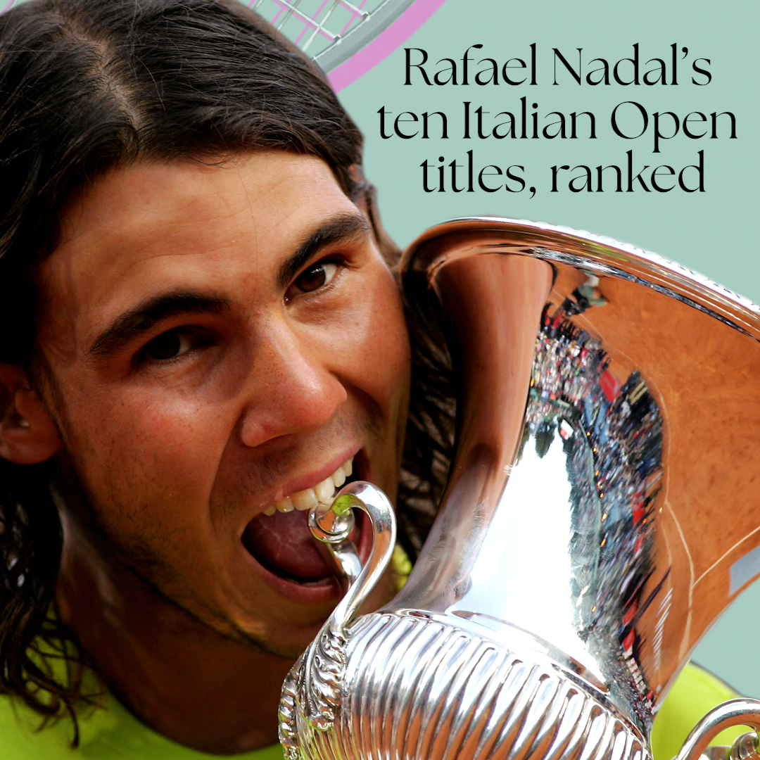 Rafael Nadal has won more titles at the Italian Open than anyone else. Here's every incredible title, ranked in order of significance. 🏆 @RafaelNadal #IBI24