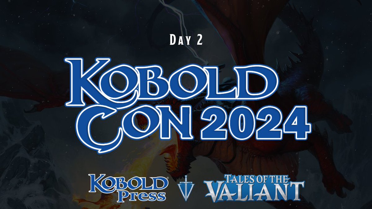 We are live with Day 2 of KoboldCon Join in now! ➡️: Twitch.tv/KoboldPress