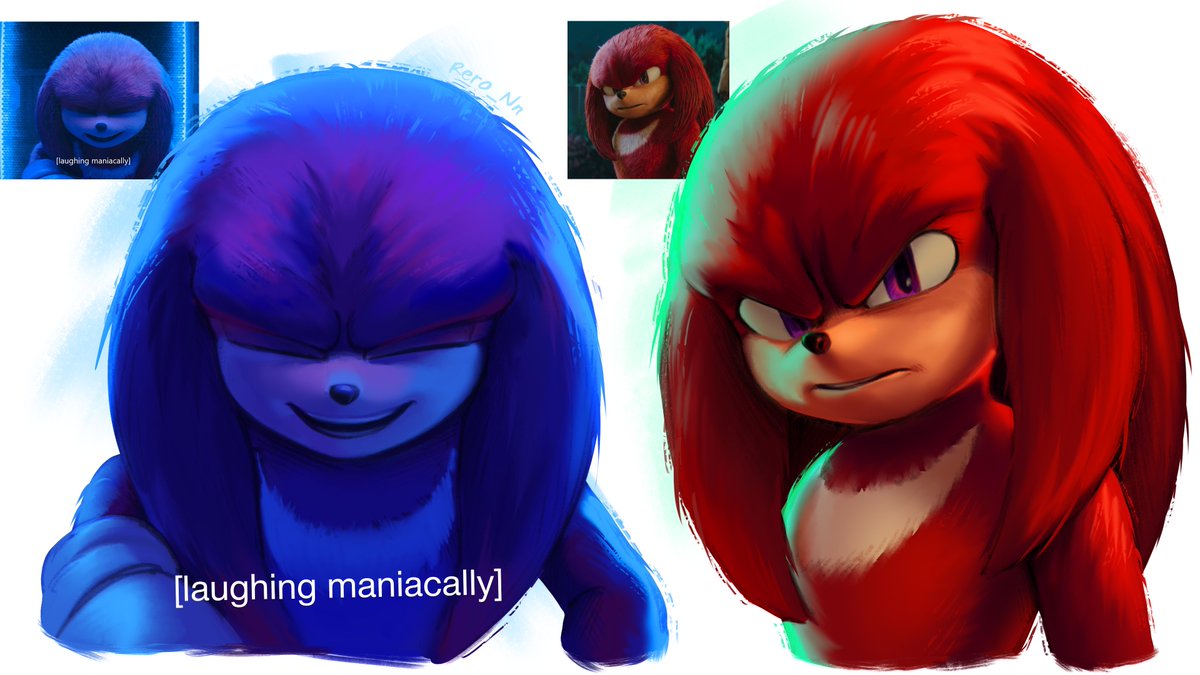 Just playing around with brushes and colors
#SonicMovie #Knucklesseries