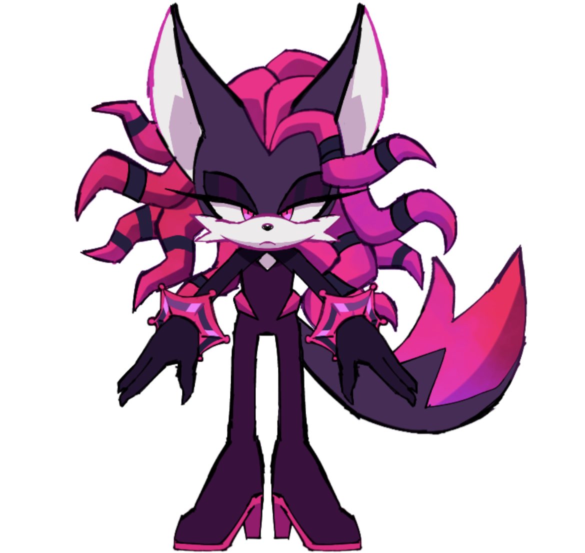 47tyx's tweet image. You guys remember Valtron/Ruby, right? #SonicOC #PhantomRuby #ValtronTheJackal #RubyTheJackal