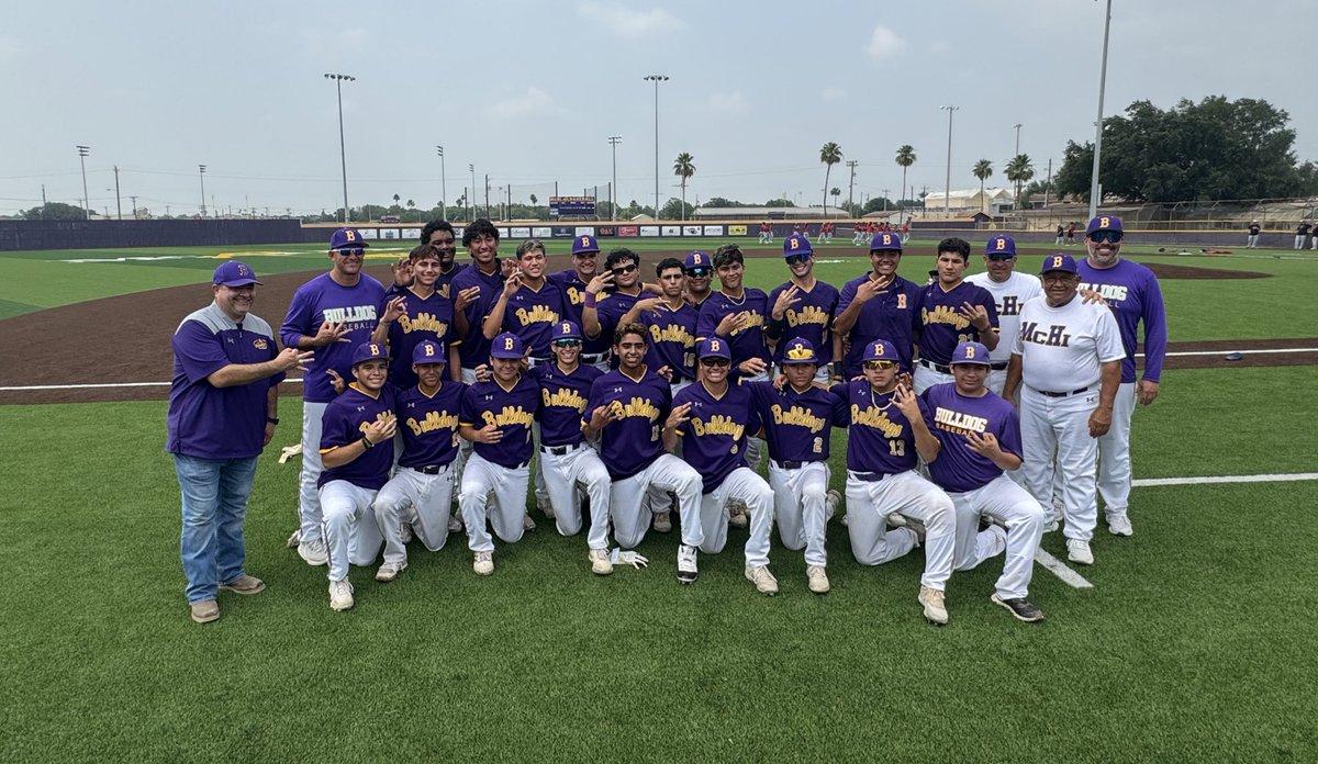 Final - Game 3 Palmview - 1 McHi - 2 Bulldogs load the bases with two outs in B7 and Max Villarreal drills a ball to deep left center for the walk-off win. McHi advances to Round 3 to meet the winner of McAllen Memorial-Corpus Christi Veterans. #RGVBaseball
