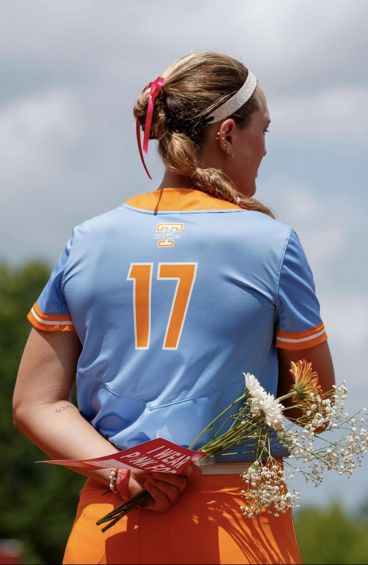 It just means more to be a Lady Vol 🧡💙 So proud of how you have represented ⁦<a href="/Vol_Softball/">Tennessee Softball</a>⁩ with the grace, determination and work ethic it takes to be a true Lady Vol for life. ⁦<a href="/ryewhite07/">Ryleigh White</a>⁩ #notdoneyet