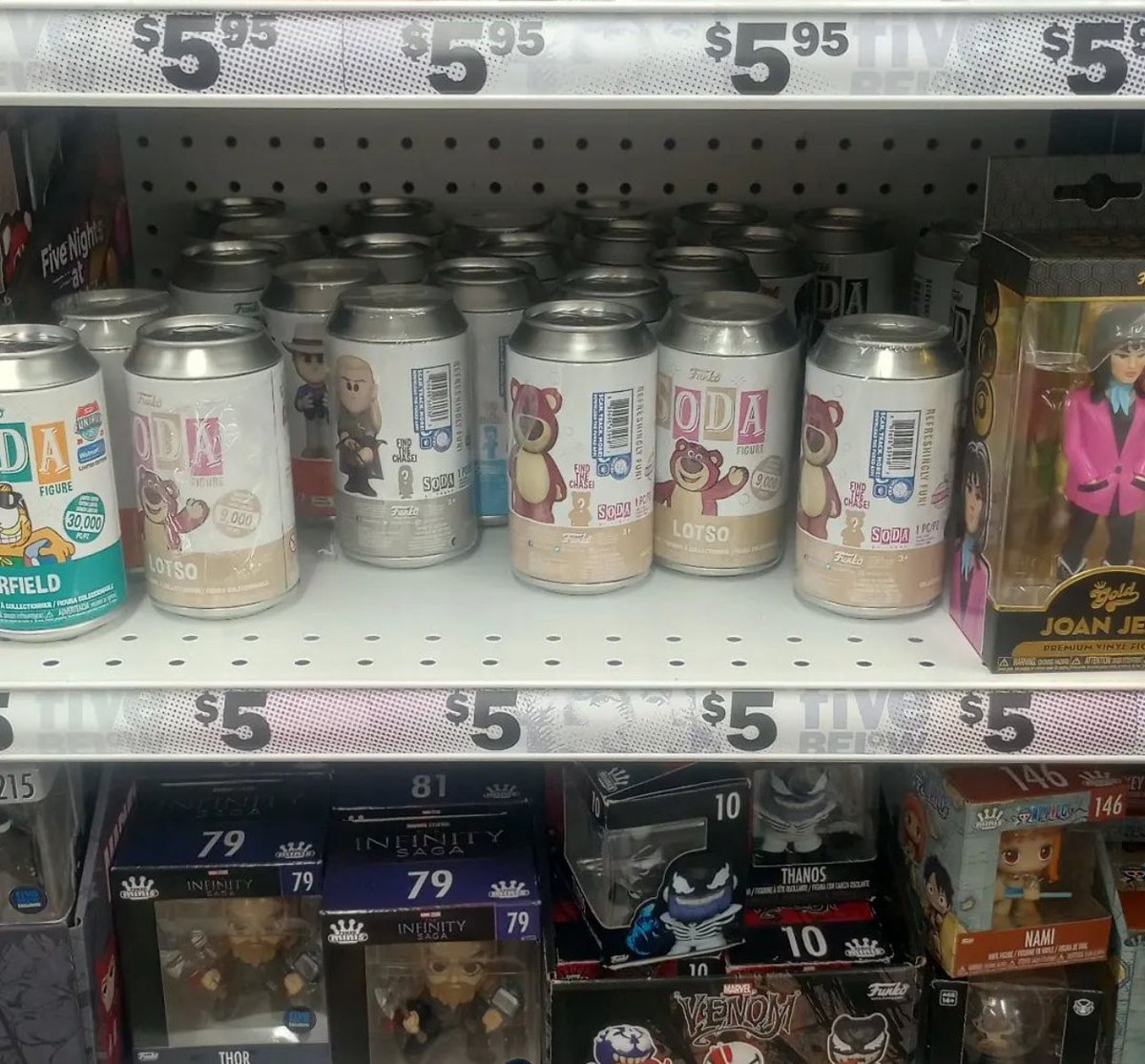 More Funko Sodas are hitting Five Below stores, including the Fun on the Run Garfield!
.
Credit @luciengorgon 
#Funko #FunkoPop #FunkoPopVinyl #Pop #PopVinyl #Collectibles #Collectible #FunkoCollector #FunkoPops #Collector #Toy #Toys #DisTrackers