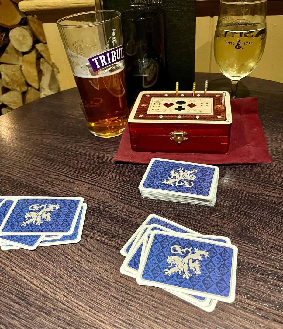 Sharon Lynn (@sharonlwrites) on Twitter photo Playing cribbage in the pub where Robert Louis Stevenson wrote Treasure Island. Of course, author magic worked - I won all rounds!
#crimefest #crimefest2024 #cribbage <a href="/desertsleuths/">SinC Desert Sleuths</a> <a href="/bbirdwriters/">BlackbirdWriters</a> @grandcanyonwriters <a href="/visitbristol/">Visit Bristol</a> instagr.am/p/C613bNtgtTo/ Playing cribbage in the pub where Robert Louis Stevenson wrote Treasure Island. Of course, author magic worked - I won all rounds!
#crimefest #crimefest2024 #cribbage <a href="/desertsleuths/">SinC Desert Sleuths</a> <a href="/bbirdwriters/">BlackbirdWriters</a> @grandcanyonwriters <a href="/visitbristol/">Visit Bristol</a> instagr.am/p/C613bNtgtTo/