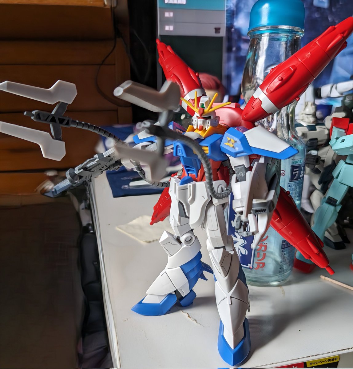 この間、家族で、買い物行った所のガンプラコーナーで、買った「ドレッドノートガンダム」です｡⁠◕⁠‿⁠◕⁠｡　ちなみに、息子は、「シャアザク」を買いました｡⁠◕⁠‿⁠◕⁠｡　#ガンプラ