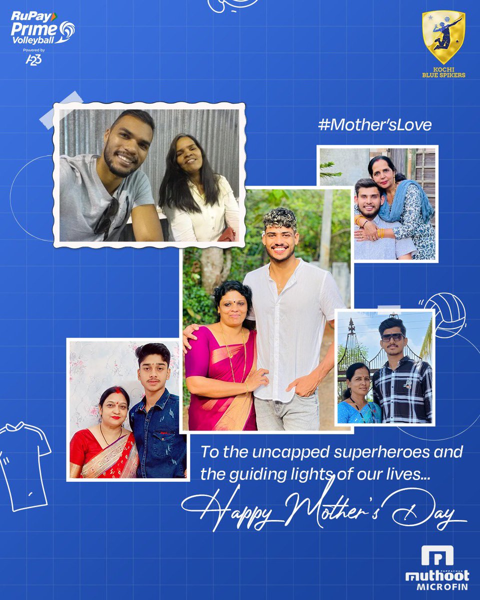 Dear Moms...
Today and every day, we cherish the never-ending supply of love, support, and encouragement you have given to shape these champions! 
Happy Mother's Day!!

#HappyMothersDay

#KochiBlueSpikers #KochiKaraney #KBS #Bluerises #MuthootBlue #BlueIsBelief #Kochi