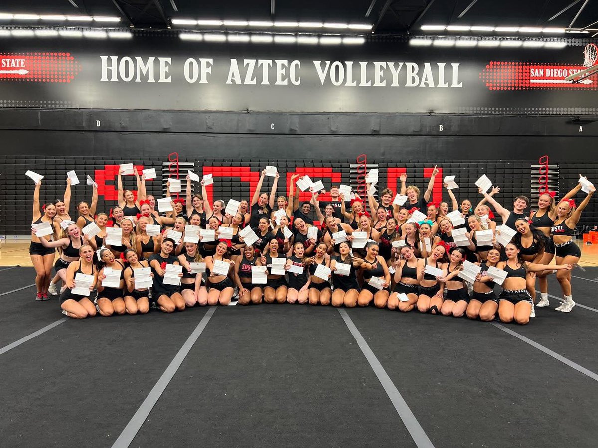 Congratulations to the 2024-2025 SDSU Cheerleaders! We are so excited to get this season started!
•
•
•
#SDSUCheerleading #YouCantHaveMyAztecLife #CollegeCheer #R2AM #TogetherWeRise #AR3T #WeAreAztecs #Cheerleading #SanDiegoState #GrAAAteful #NPF