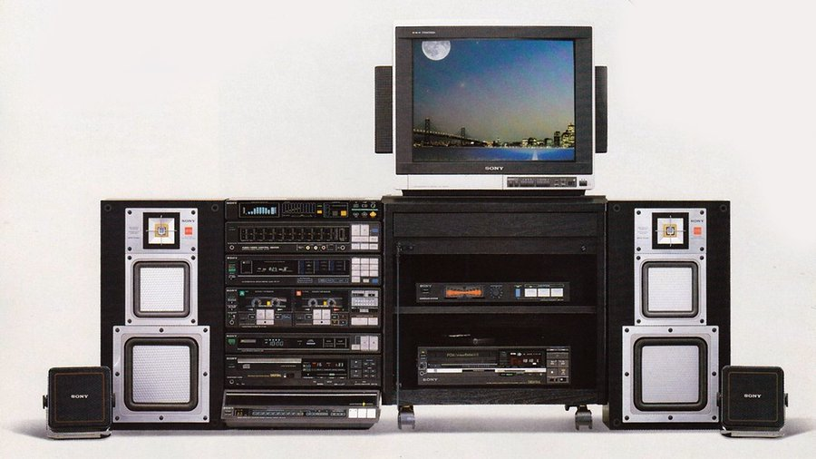 A complete Sony Surround AV System from 1986. The approximate value of the complete set would be around $14,000 in 2024.