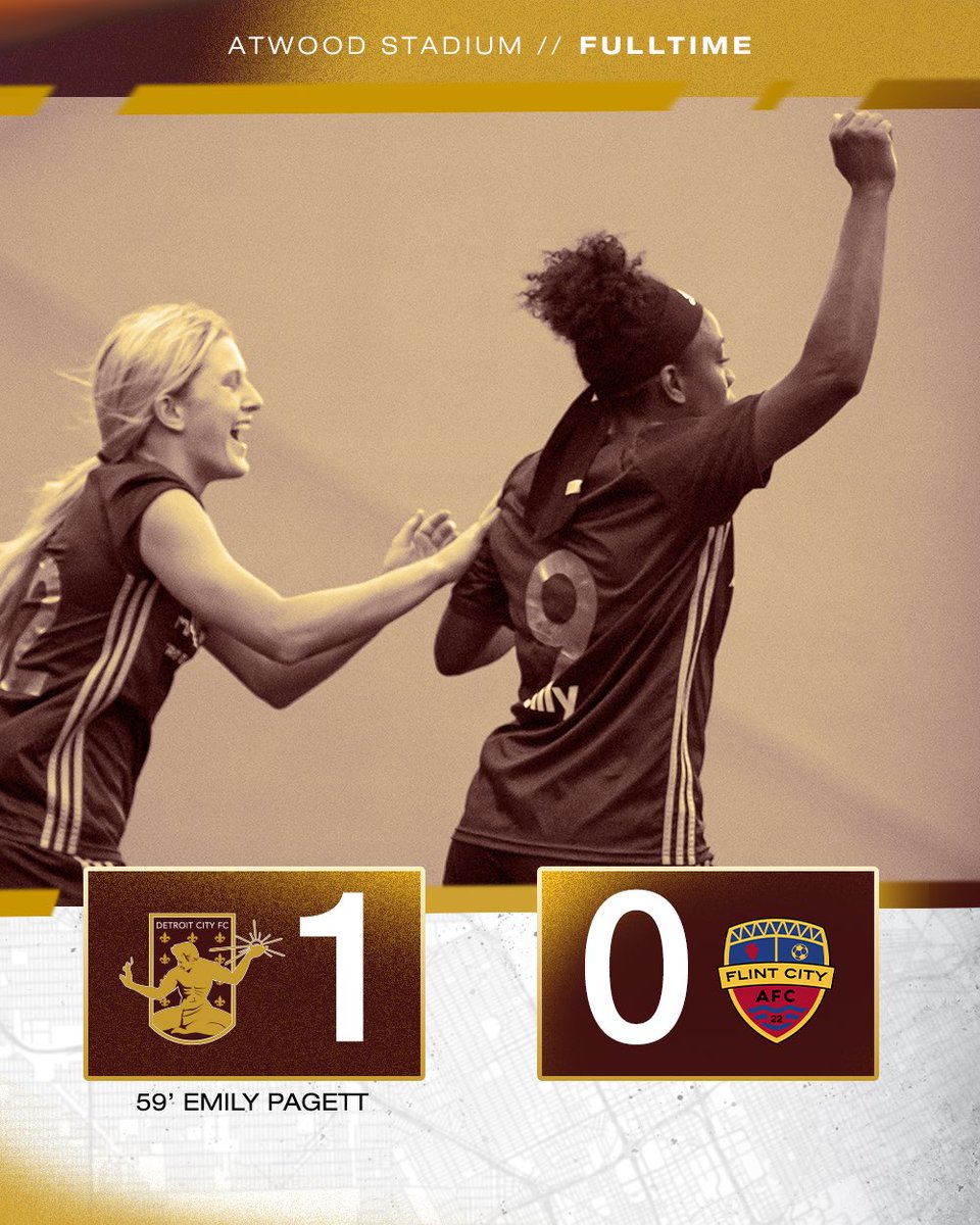 FINAL IN FLINT! 

Our @USLWLeague squad picks up a massive win to start their 2024 season, defeating Flint City AFC 1-0 thanks to a goal from Emily Pagett! 

#DCTID
