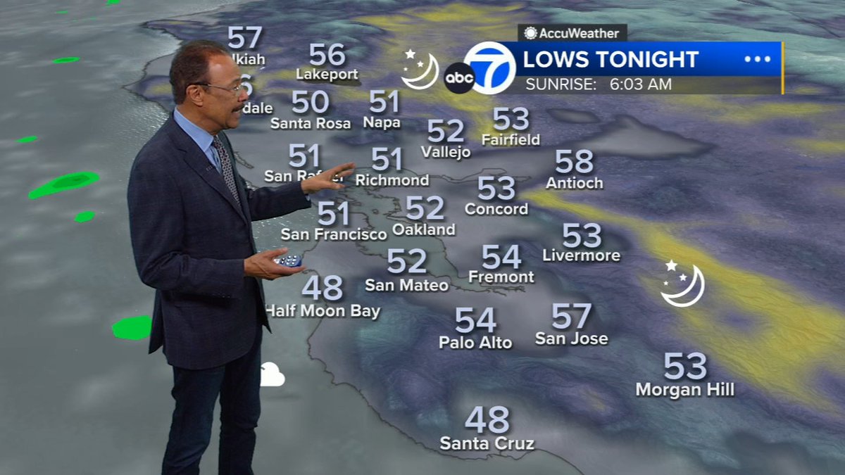 For those who hope to see the Northern Lights, fog will return to the coast and bay, and even locally inland. That means the best viewing conditions will be farther inland, and away from bright city lights. @SpencerABC7 has your forecast here: abc7ne.ws/3mHjHkM