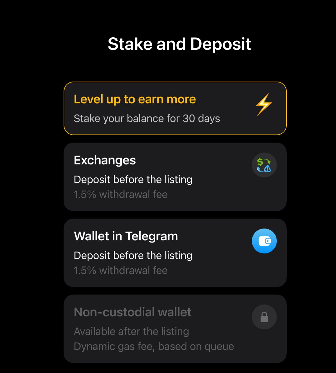 notcoin's tweet image. Notcoin Claim is gradually rolling out since yesterday

Here are the options you have before the listing on May 16, 12:00pm UTC

Deposit Notcoin
You can deposit your Notcoin directly to Binance, Bybit, OKX or Wallet in Telegram in advance, to have it ready on the listing date.…