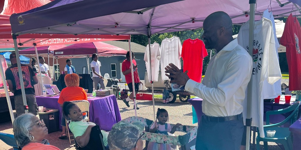 Still going strong! Our time at the Cottrel Street Music & Heritage Festival in Westpoint was fantastic. We connected with so many festival lovers, enjoyed great music, and soaked in the event's incredible spirit.  Thank you for having us!  #TyPinkinsforUSSenate #Mississippi