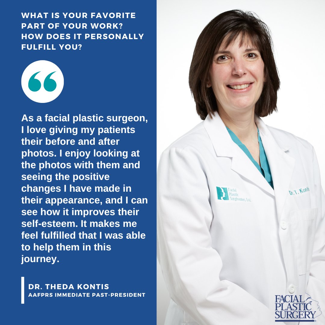 Spotlight on Dr. Theda Kontis @drkontis 

#womeninsurgery #facialplasticsurgeons #AAFPRS #TheFaceExperts