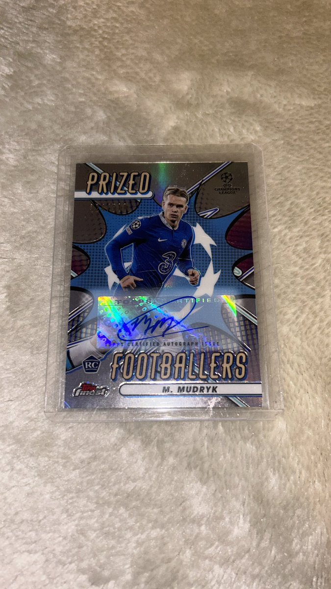 Mudryk prized footballers auto /500 $25