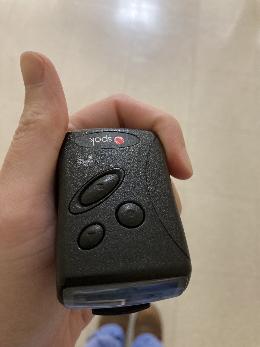 Does anyone on #medtwitter know why this type of pager would beep every few minutes despite receiving no pages? I already changed the battery. I was hoping to sleep a little tonight…