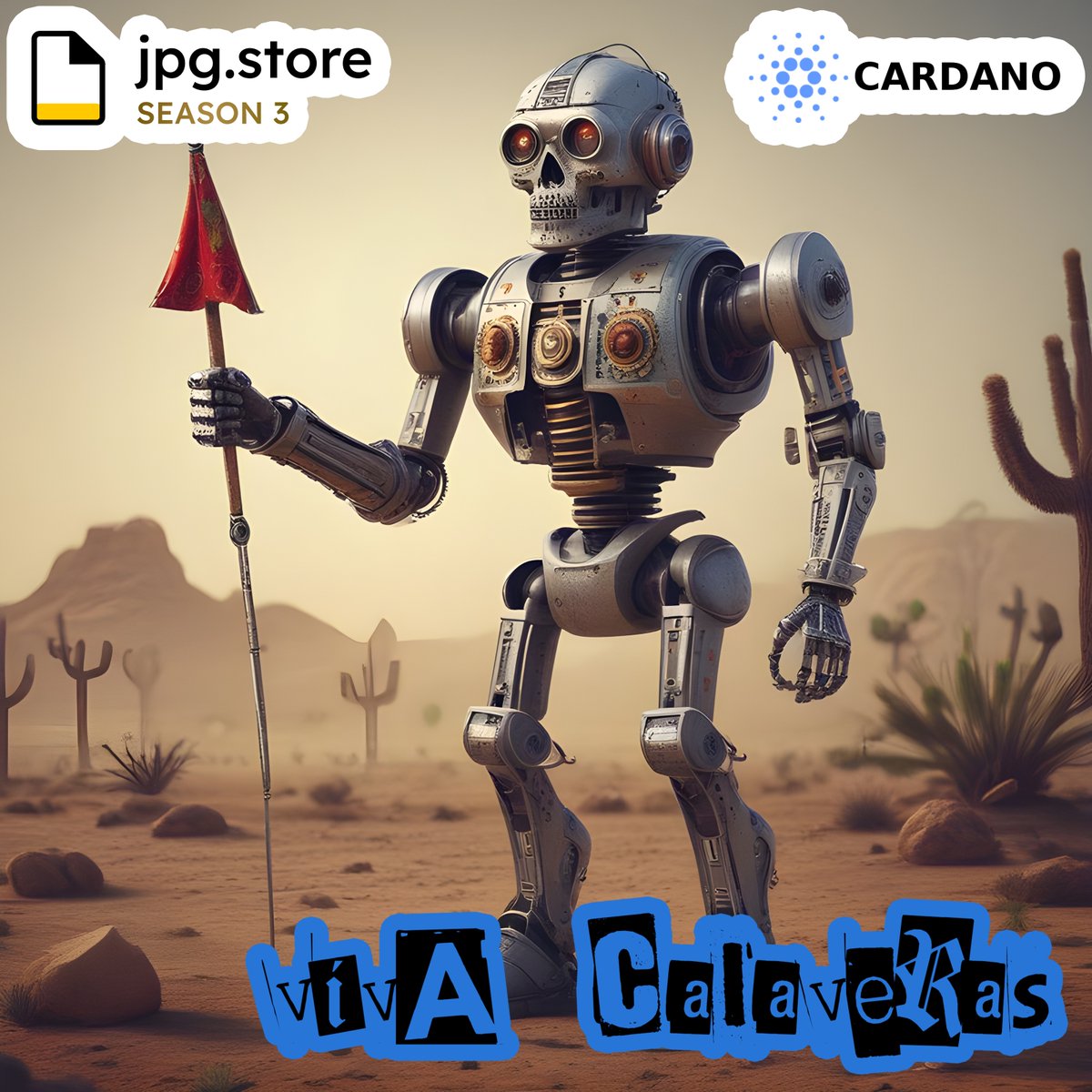 Viva Calaveras on Cardano via jpg.store ! These NFTs can be redeemed for a signed 3D printed K-SCOPES® Trading Card.

Pike
jpg.store/listing/226772…

#cardano #ADA #CardanoNFT #CardanoCommunity #NFT #vivacalaveras #calaveras #kscopes #tradingcards #3dprinting #AI