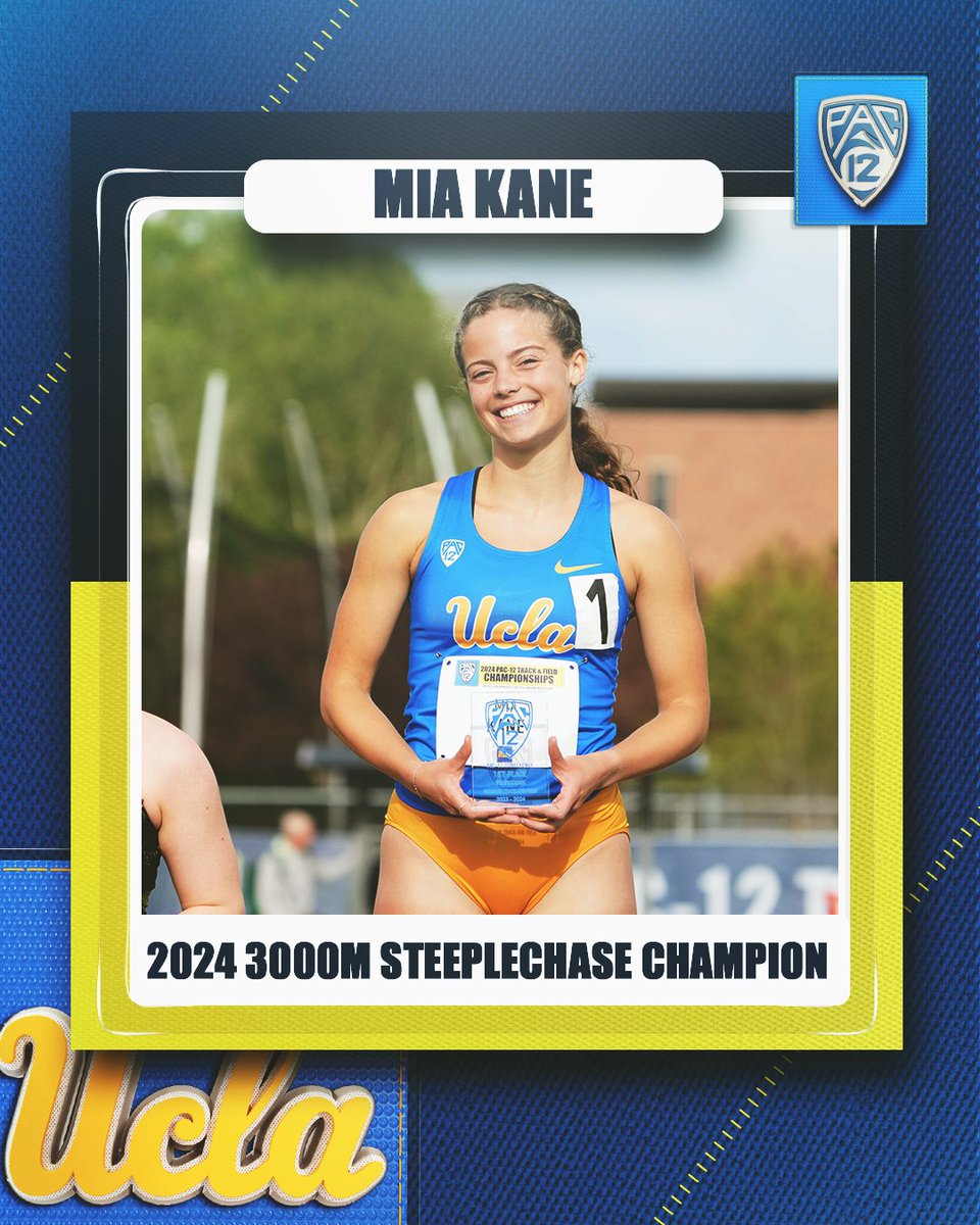 Mia Kane is the 2024 Pac-12 Women's 3000m Steeplechase Champion! 🥇 #Pac12TF x UCLATrack_Field