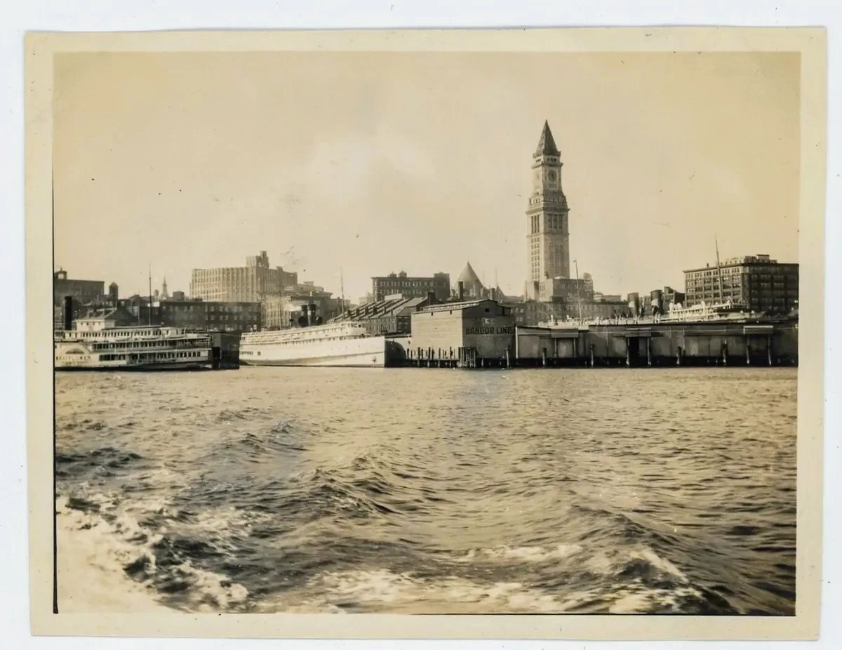 Skyline - Custom House Tower Boston MA 1920s