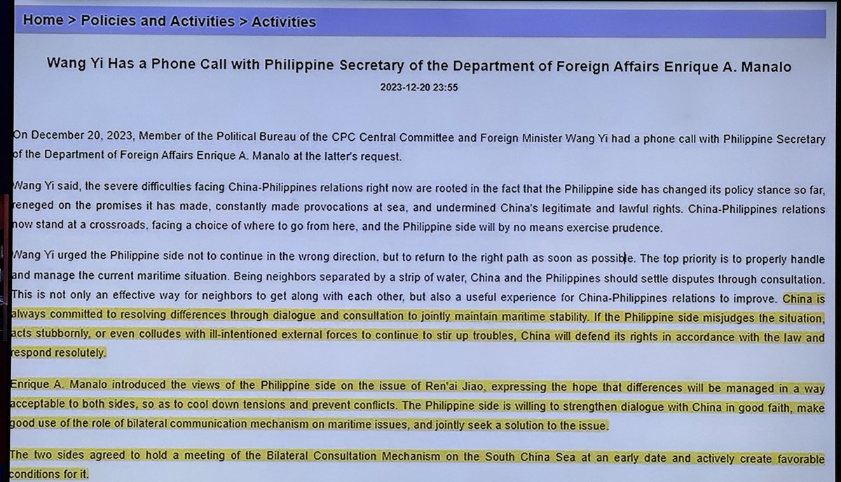 Read Out: The de-escalation process commenced in Decby @bongbongmarcos (one particular actual work achieved) BUT IMMEDIATELY WITHDRAWN. PERCHE? & @jaytaryela started contradicting the process by issuing provoking statements. Whose the “traitor”, “makapili” and “unpatriotic”