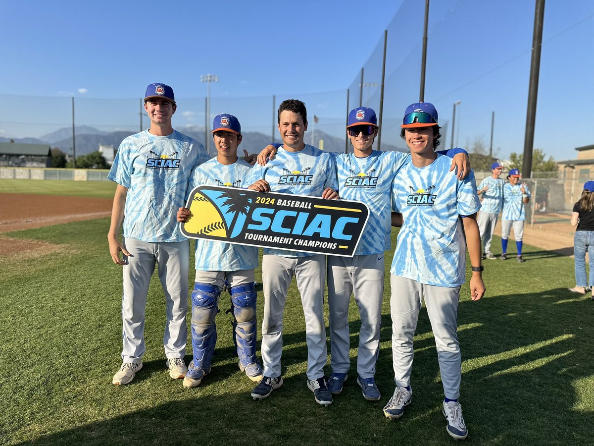 Congrats to these 5 guys, Nicolas Laub-Sabater, Sammy Lee, Ben Cohen, Jake Hilton and Lucas Dennis for winning the SCIAC title with Pomona Pitzer!  Good luck in the regionals guys!! ⭐️🔥🤩⚾️
