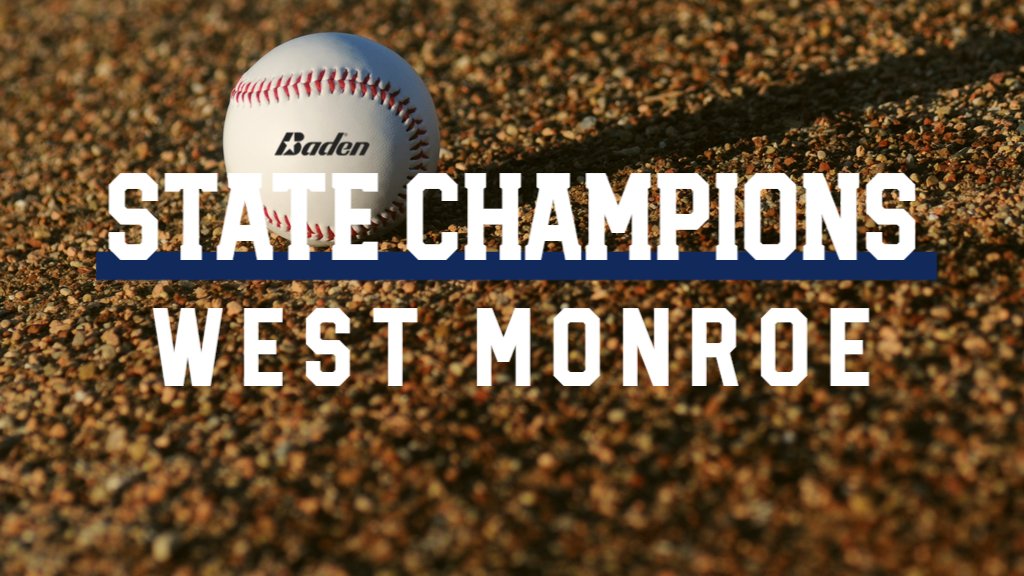 Congratulations to the 2024 Non-Select Division I Baseball State Champions, West Monroe! 🏆⚾