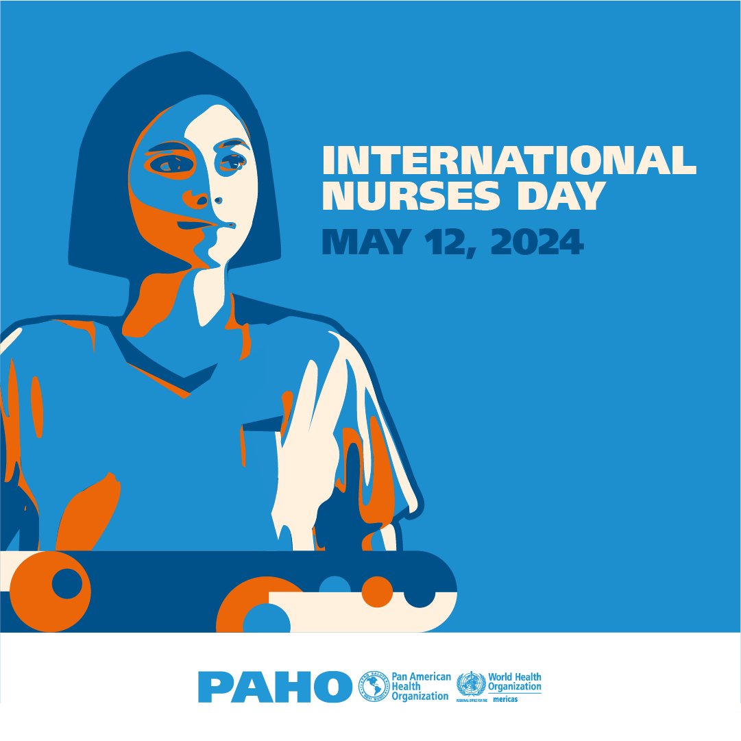 📆 Today is International #NursesDay! There are around 7 million nursing professionals in the Region of the Americas. We thank all these professionals for their work and dedication to health promotion and disease prevention. ➕ paho.org/en/campaigns/i…