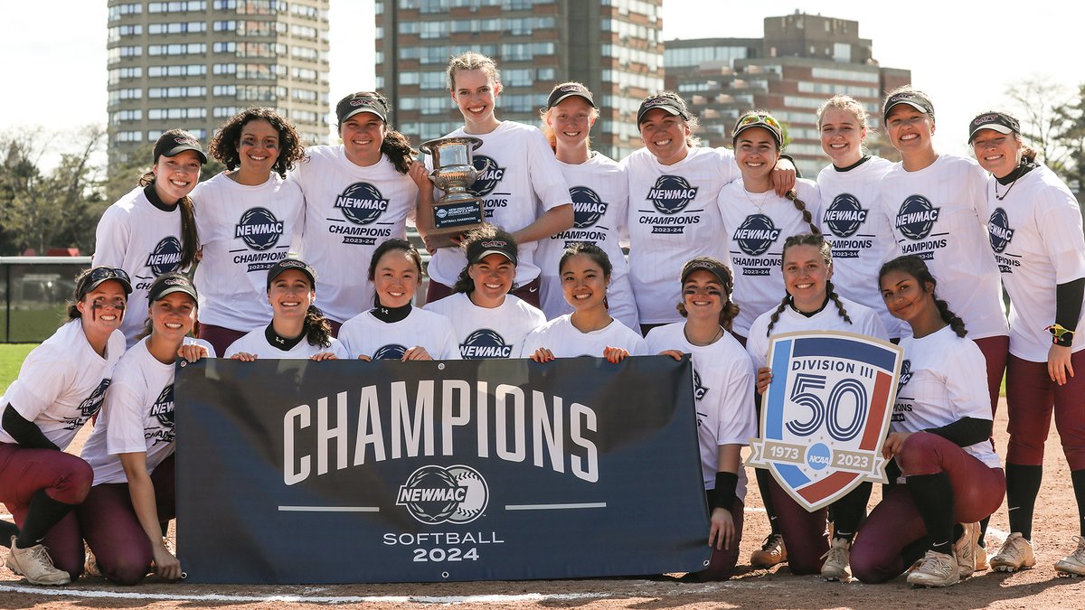 And STILL @NEWMACsports Champions! @mitsoftball repeats as NEWMAC Tournament Champions with a 4-0 win over Babson!! #RollTech

Recap and stats: tinyurl.com/4yhff2mk