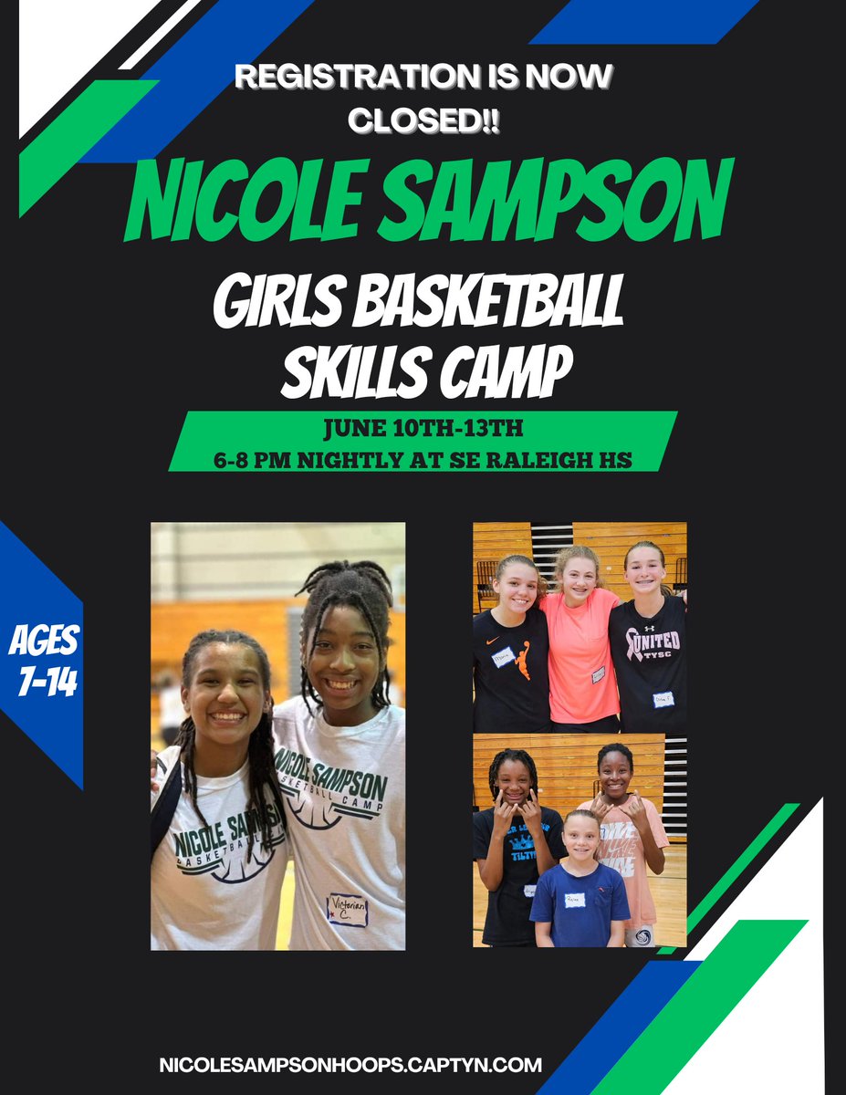 IT'S OFFICIAL!! All camp spots have been taken. Thanks to all of the parents who invested in their daughters! Over 80 young ladies will participate in our camp next month! This camp is going to be AMAZING! I. Can't. Wait. 🏀❤️🏀 #myheartisfull #growthegame #girlsinsports