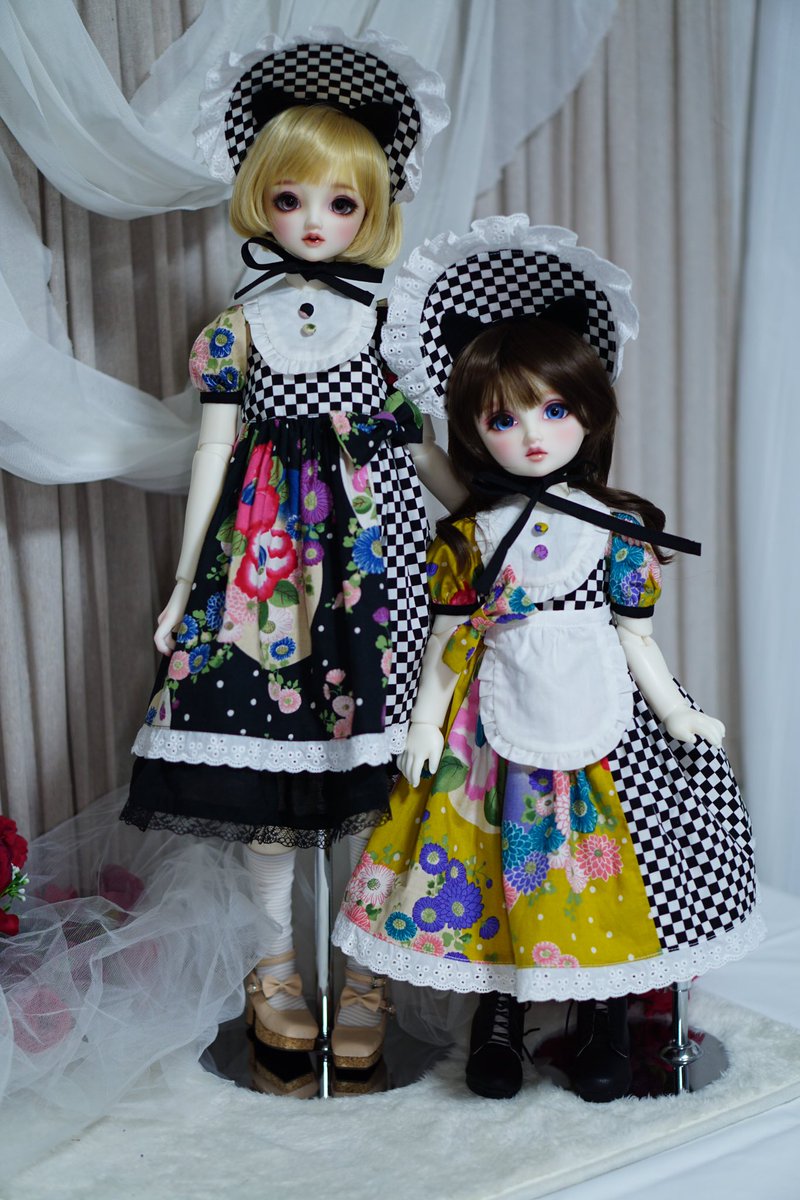 本日アイドール名古屋に初めてディーラーとして参加するChloris-クロリス-と申します🌸
今日はHoney＊rococo(<a href="/hirame_works/">..*☆…HÏRÅMÊ…☆*..</a> )と兎衣華-uica-(<a href="/uica_usagi/">兎衣華-uica-</a> )の3人でmilimili dollyとして、スペース【E-47】にいます。
SDとDSD兼用のお洋服を作ってきました！ぜひ遊びにきてください。
#アイドール名古屋