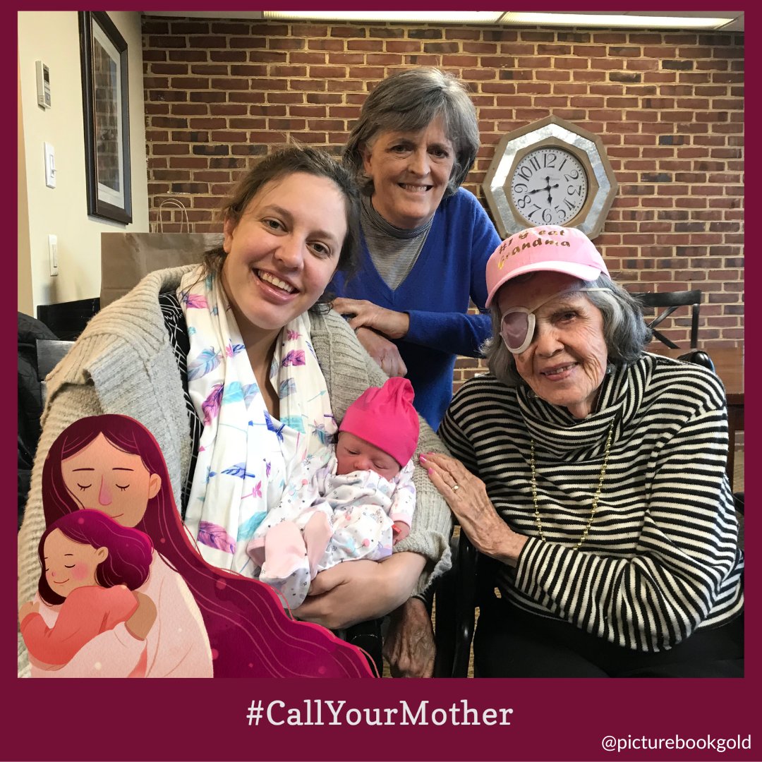 On this Mother's Day, celebrate moms, grandmas, and great grandmas with 'Call Your Mother' by @tracycgold. Here is the author with her mom and grandma right after her baby was born! @vivianmineker @ldlainc @familiustalk #callyourmother #mothersday