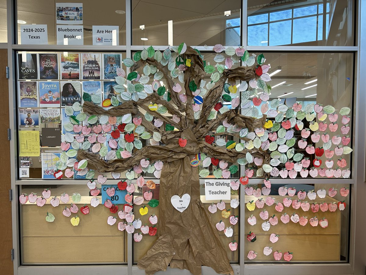 Thank you Haskins students for your kind words to our teachers.  Mrs. Alvarado and Ms. Rodarte shared The Giving Tree with the students. #haskinspride #sunbearsrock #TeacherAppreciateWeek