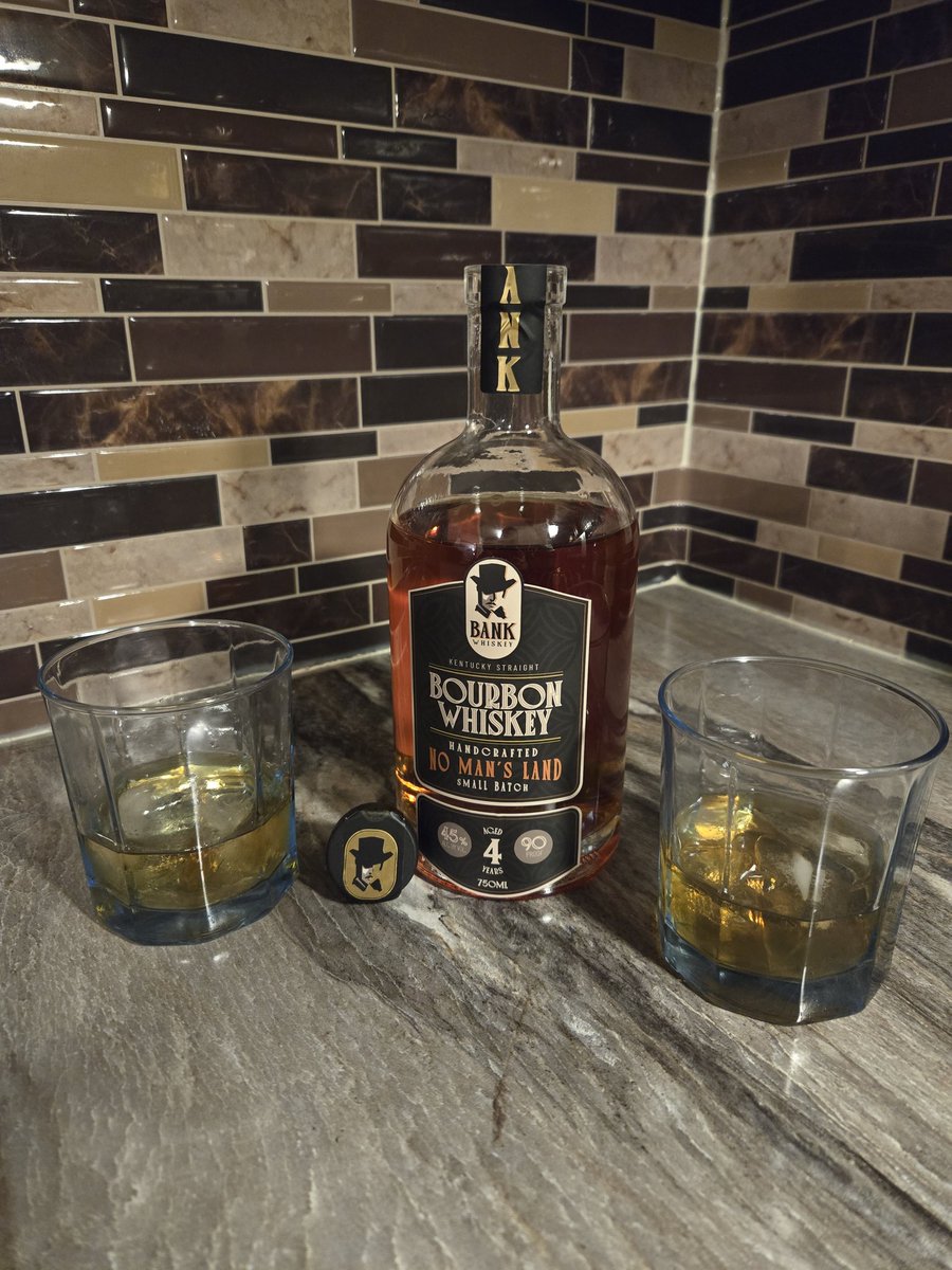 Happy Saturday night everyone. The wife &amp; I are having an early Mother's day drink 🥃
Happy Mother's Day to all the Mommas out there! 

Na Zdrowie with some <a href="/BankSpirits/">$BANK Bourbon & Spirits - "No Man's Land"</a>