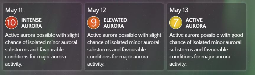 Anticipating another epic light show tonight! Send your best photos to weatherwindow@globaltv.com #geomagneticstorm #AuroraBorealis #NorthernLights #Auroraforecast