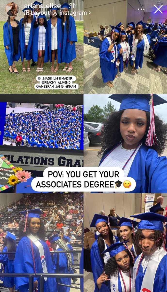 A few members of our SGP Basketball family got their Associates Degrees today! So proud! 🔥🏹🏀