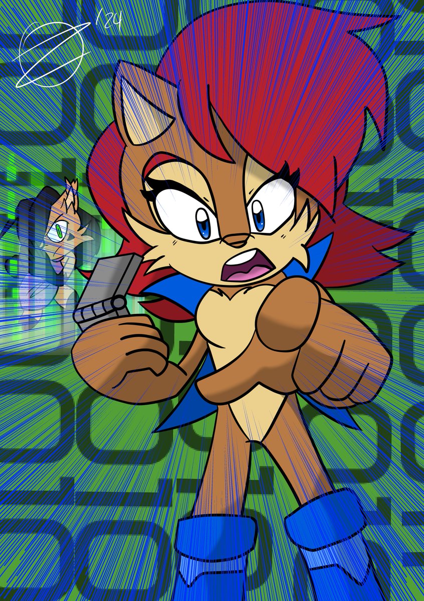 [Reupload because Typo]
She got's you in her sights! And she's not alone!  

#Sallyacorn #Nicolethehololynx #Sonicthehedgehog #archiesonic