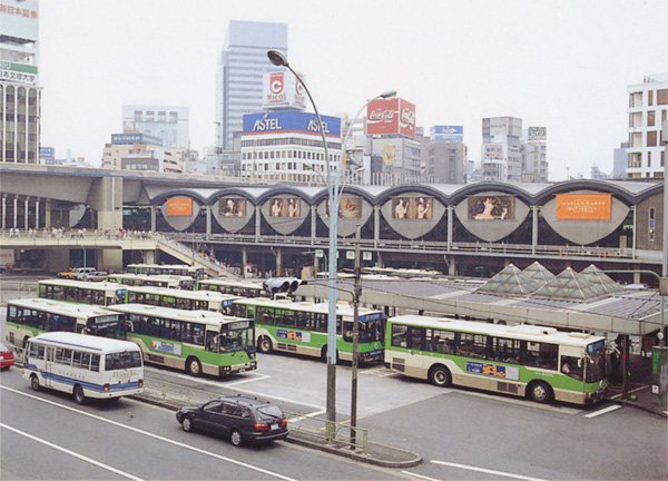 1997年頃、渋谷駅・東急東横線の旧駅舎(2013年廃止）