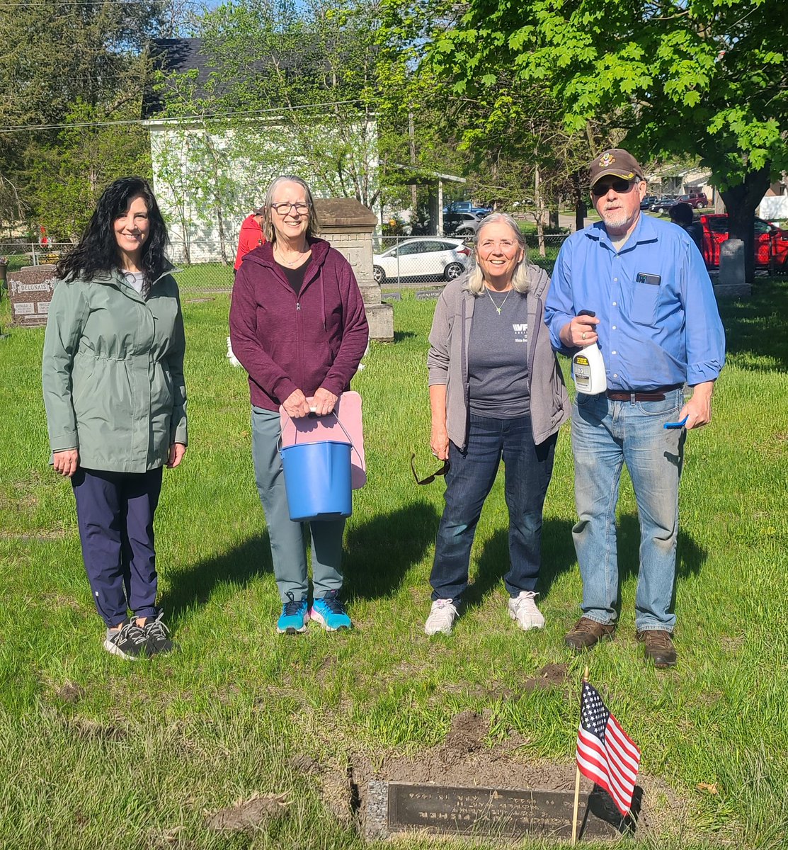 Great turnout today for the annual military headstone cleaning project at Union Cemetery in White Bear Lake in preparation for the Memorial Day event. Good to see so many friends and neighbors this year. We lucked out with a perfect spring day,