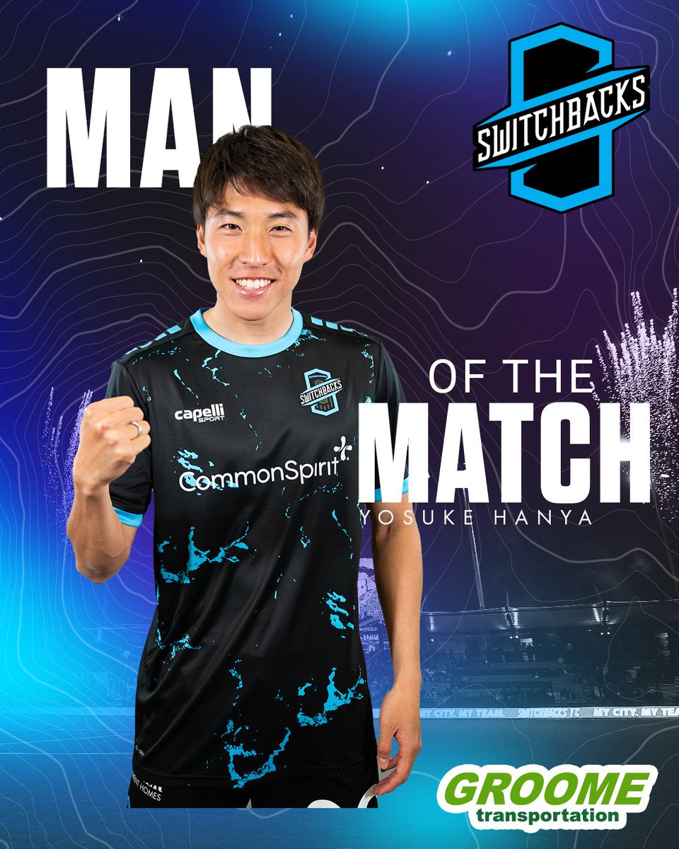 Your  Man of the Match tonight is Yosuke Hanya! 
#mycitymyteam #SwitchbacksFC