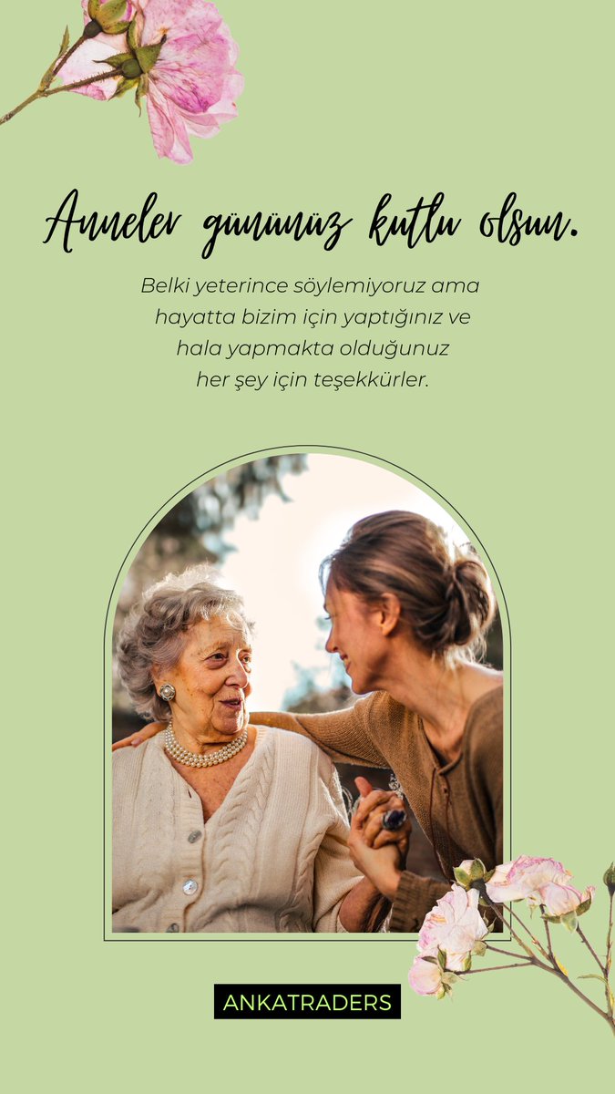 Başta kendi Annem 
ayrıca Grubumuzun emektar annesi @FlzANKATR  olmak üzere Tüm Annelerin günü kutlu olsun. 
Hayat size hep güzellikler sunsun 🥰
#AnnelerGünü