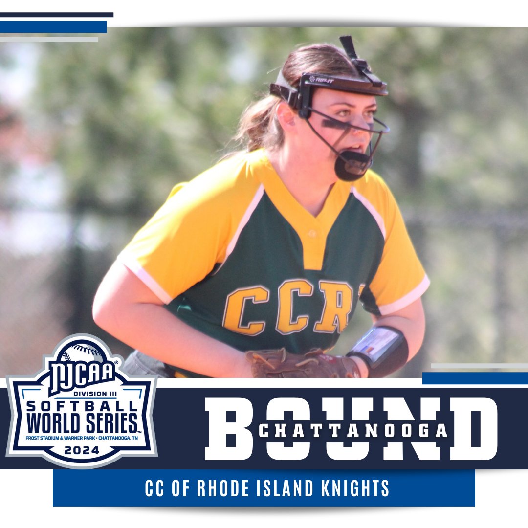 NJCAASoftball's tweet photo. 🎟️👊 The Knights are 𝒊𝒏

CC of Rhode Island defeats Monroe-Bronx in the Northeast District Championship and advances to the 2024 #NJCAASoftball DIII World Series!

https://t.co/PVYeGUDYPZ https://t.co/CERCjLWhM0