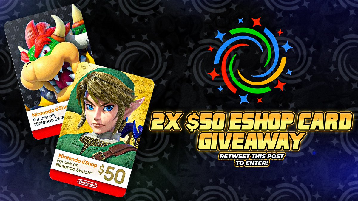 Day 2 of Giveaways will have two winners! Retweet this post for a chance to win a $50 Nintendo eShop Gift Card!