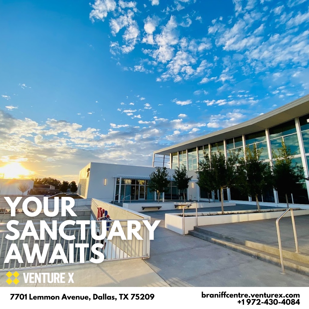 x_braniff's tweet image. Elevate your workspace with a private office at Venture X Dallas - Braniff Centre. Book your tour today at braniffcentre.venturex.com

#WorkspaceWonder #PrivateOffice #VentureXDallas