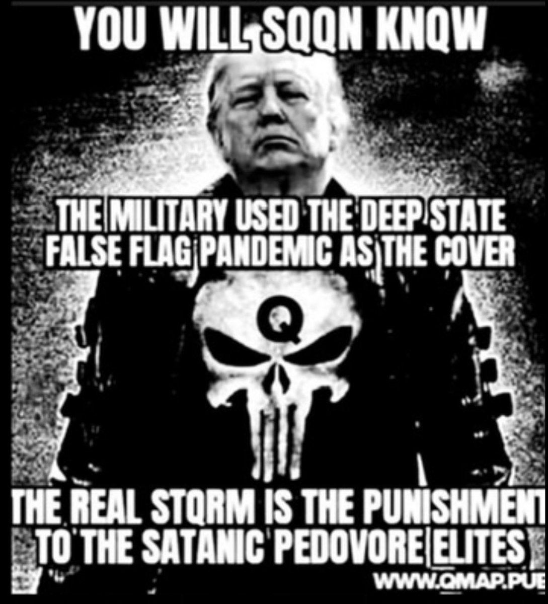 You will SQQN KnQW 
The Military used the Deep State False Flag Pandemic as the Cover 
The Real STORM is the Punishment to the Satanic Pedovore Elites
#TheInvisibleWar
#EradicateTheEvilFromThisEarth
#SaveTheChildrenWorldWide