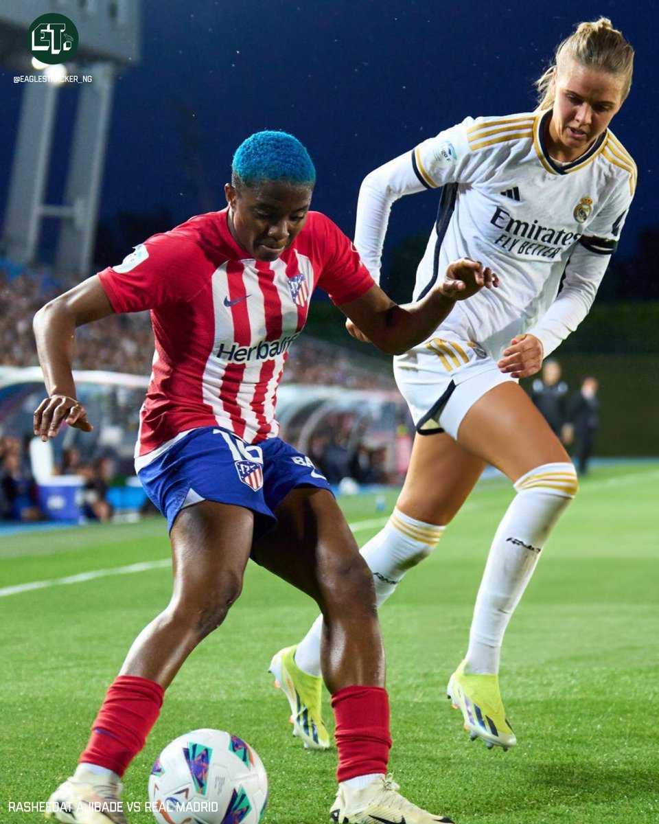 Rasheedat Ajibade puts in another MVP of the match performance with a goal and an assist in Atletico de Madrid Femenino’s impressive #LigaF Madrid derby victory.