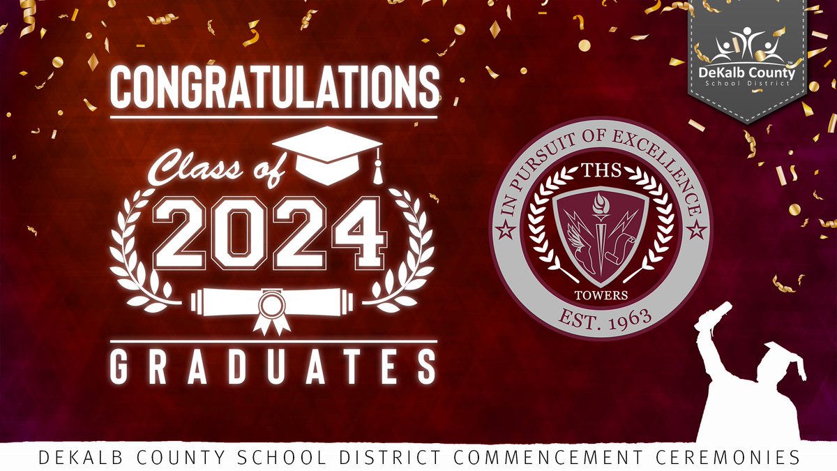 Congratulations Towers High School – Class of 2024 Graduates!!!! 👩‍🎓🎓👨‍🎓 #GoTitans🛡️!!! 🎉 You are Titan Strong! 💪 #iLoveDCSD💙🧡 #DCSDGrad2024🎓  #iLoveDCSDAlum
