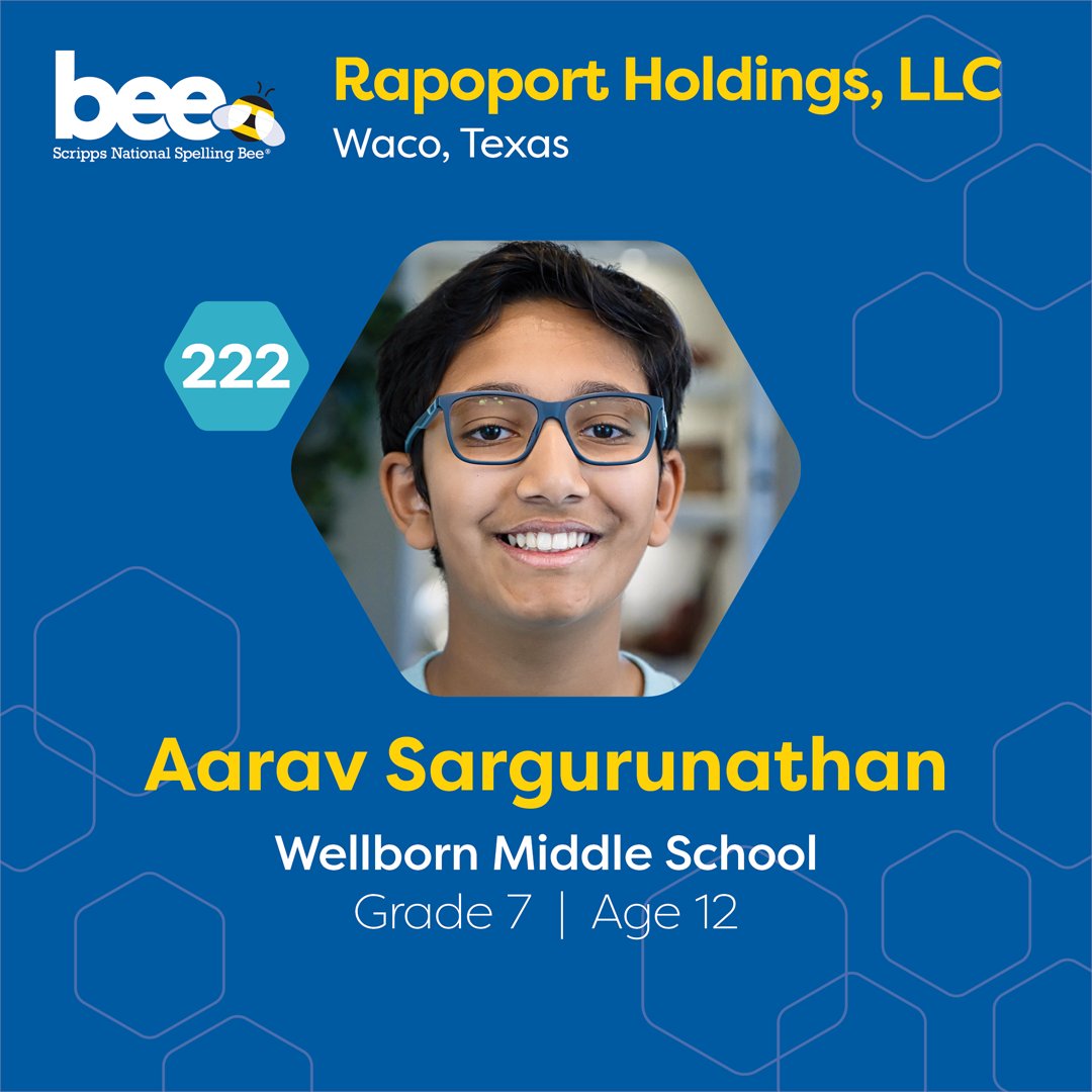 Congratulations to Harini, Audrey, Michael and Aarav! We can't wait to see you at the Bee! 🐝 #spellingbee Thank you to our Regional Partners who helped turn their dreams into reality: Press Communications – Radford University – Ramar Communications – Rapoport Holdings, LLC