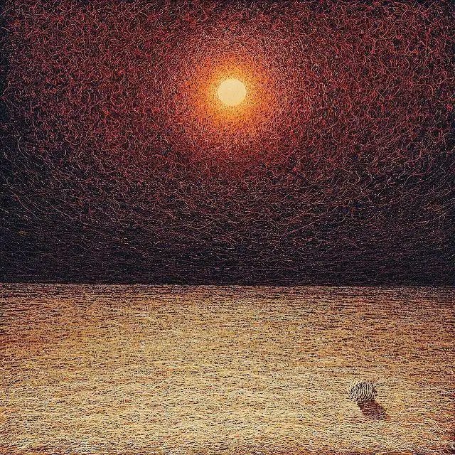 Ivan Marchuk ,
Nightscape in red, 1991